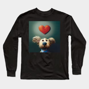 Dog Valentine Long Sleeve T-Shirt